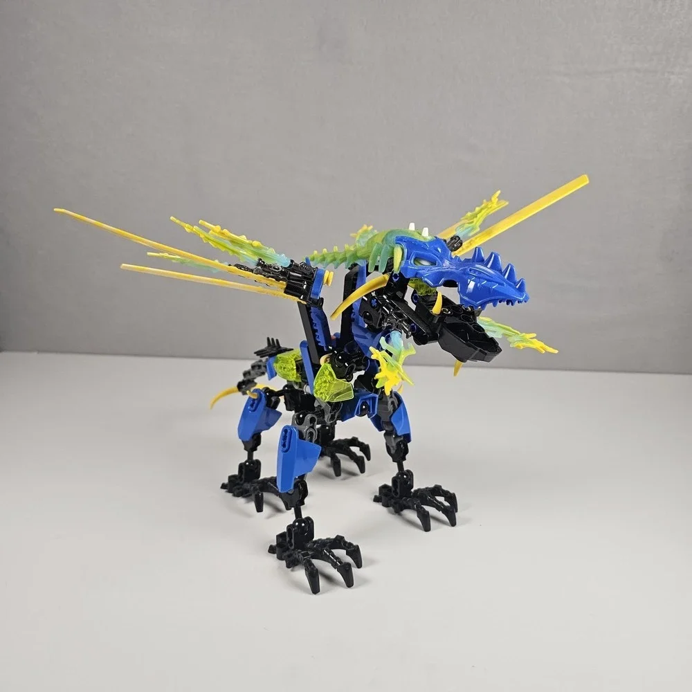 LEGO Hero Factory Dragon Bolt 44009 Brain Attack Blue Dragon Bionicle Preowned